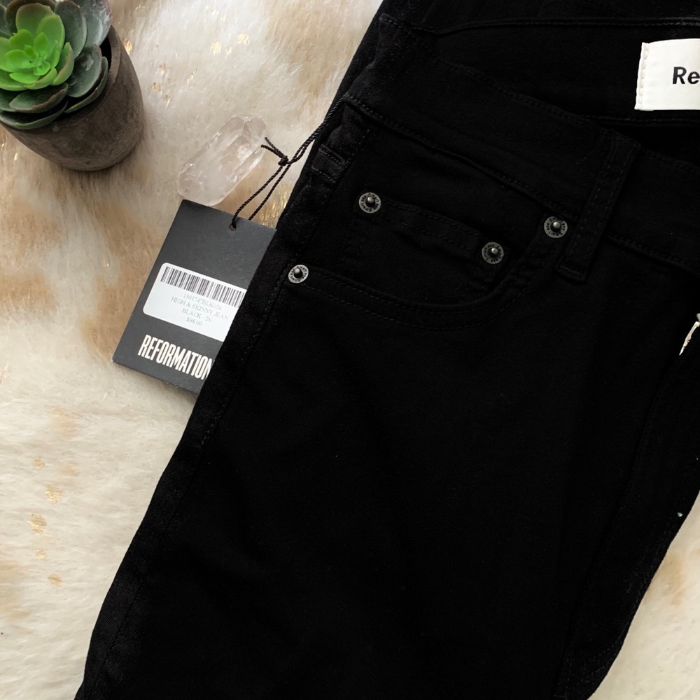 NWT Reformation Black Jeans